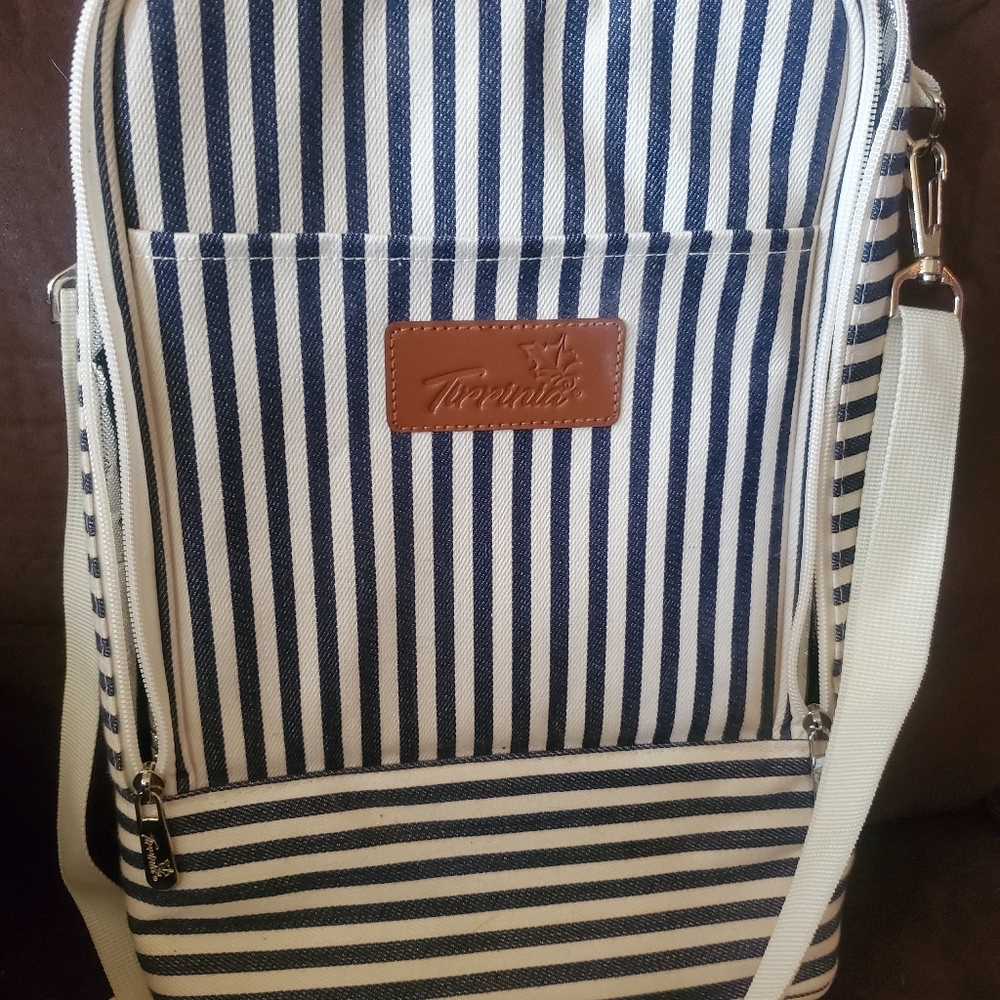 NWOT Tirrinia 2 bottle insulated and Leakproof wine tote bag with shoulder strap